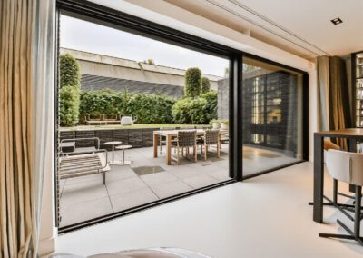 glass door